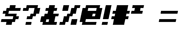 mac's Extended Minecraft Bold Italic Font OTHER CHARS