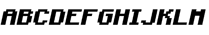 mac's Extended Minecraft Bold Italic Font UPPERCASE
