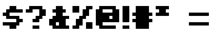 mac's Extended Minecraft Bold Font OTHER CHARS