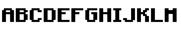 mac's Extended Minecraft Bold Font UPPERCASE