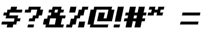 mac's Tweaked Minecraft Bold Italic Font OTHER CHARS