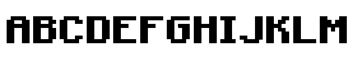 mac's Tweaked Minecraft Bold Font UPPERCASE