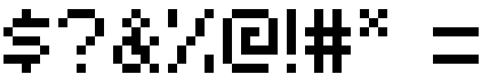 mac's Tweaked Minecraft Regular Font OTHER CHARS