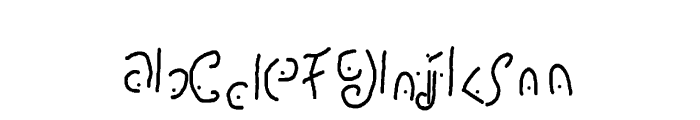 mannascript Font LOWERCASE