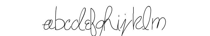 maryshandwriting Font LOWERCASE