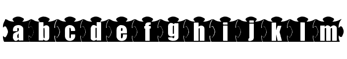 mashy-Jigsaw Font LOWERCASE
