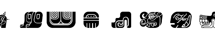 mayan glyphs fill Regular Font OTHER CHARS