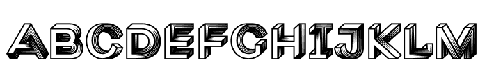 Macula Shaded Font UPPERCASE