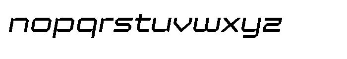 Maetl Oblique Font LOWERCASE