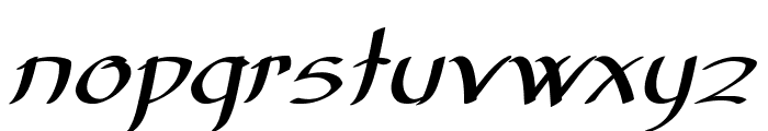 Makita-BoldItalic Font LOWERCASE