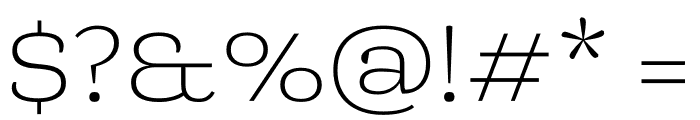 Mala Extended ExtraLight Font OTHER CHARS
