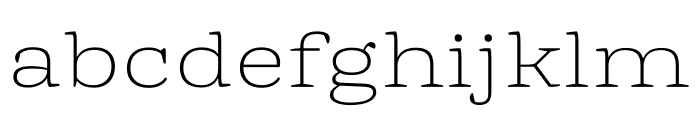 Mala Extended ExtraLight Font LOWERCASE