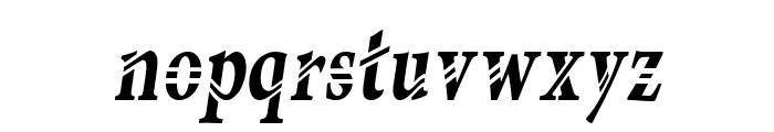 Manasmo-CondensedItalic Font LOWERCASE