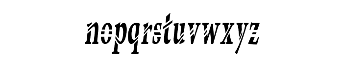 Manasmo-ExtracondensedItalic Font LOWERCASE