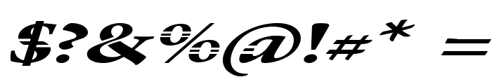 Manasmo-ExtraexpandedItalic Font OTHER CHARS