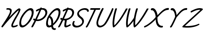 Manchurian-BoldItalic Font UPPERCASE