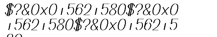Mankind Italic Font OTHER CHARS