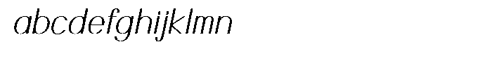Mankind Italic Font LOWERCASE