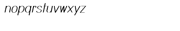 Mankind Italic Font LOWERCASE