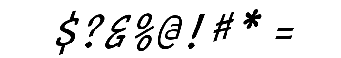 Manuscript Italic Font OTHER CHARS