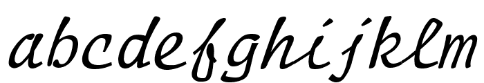 Manuscript Italic Font LOWERCASE
