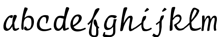 Manuscript Normal Font LOWERCASE