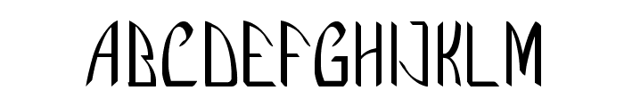 Manzega-CondensedBold Font UPPERCASE