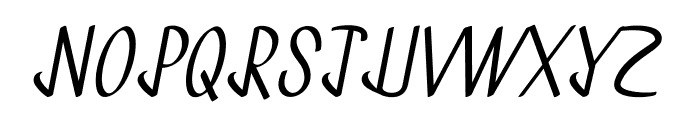 Markette-CondensedItalic Font UPPERCASE