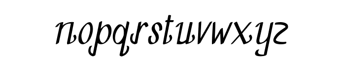 Markette-CondensedItalic Font LOWERCASE