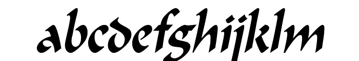 Marlin Condensed Italic Font LOWERCASE