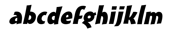 Massey Extended Italic Font LOWERCASE