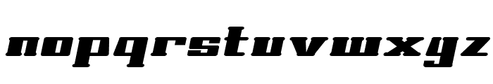 Mastron-BoldItalic Font LOWERCASE