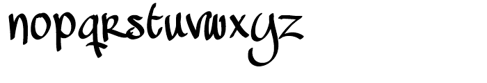 MAWNS Handwriting Regular Font LOWERCASE