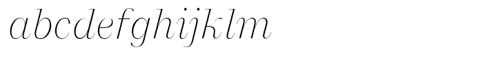 Macklin Display ExtraLight Italic Font LOWERCASE