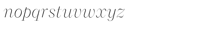 Macklin Display ExtraLight Italic Font LOWERCASE