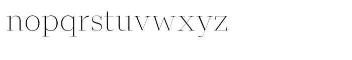 Macklin Display ExtraLight Font LOWERCASE