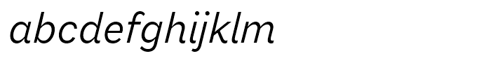 Macklin Sans Light Italic Font LOWERCASE