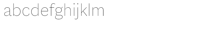 Macklin Sans Thin Font LOWERCASE