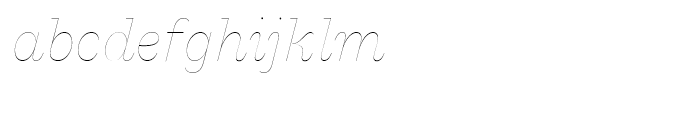 Macklin Slab Hairline Italic Font LOWERCASE