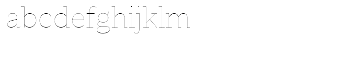 Macklin Slab Hairline Font LOWERCASE