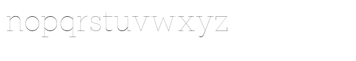 Macklin Slab Hairline Font LOWERCASE