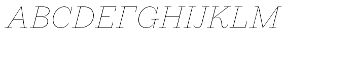 Macklin Slab Thin Italic Font UPPERCASE