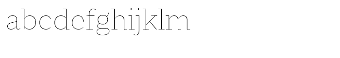 Macklin Slab Thin Font LOWERCASE