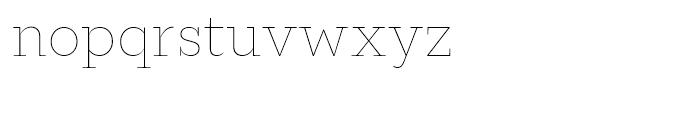 Macklin Slab Thin Font LOWERCASE