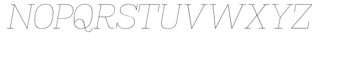 Madawaska Ultra Light Italic Font UPPERCASE