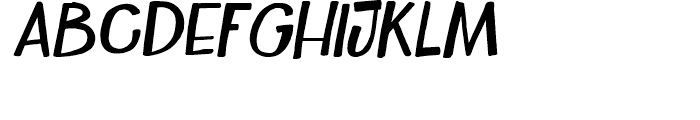 Maduki Italic Font LOWERCASE