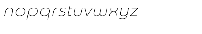 Madurai Ext Thin Italic Font LOWERCASE