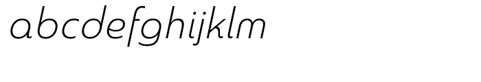 Madurai Norm Light Italic Font LOWERCASE