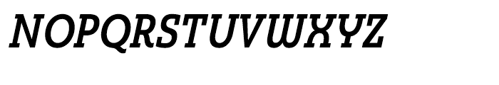 Madurai Slab Condensed Demi Italic Font UPPERCASE