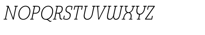 Madurai Slab Condensed Light Italic Font UPPERCASE